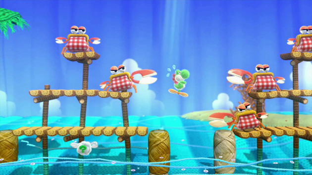 Yoshis Woolly World Nintenbit Cangrejos